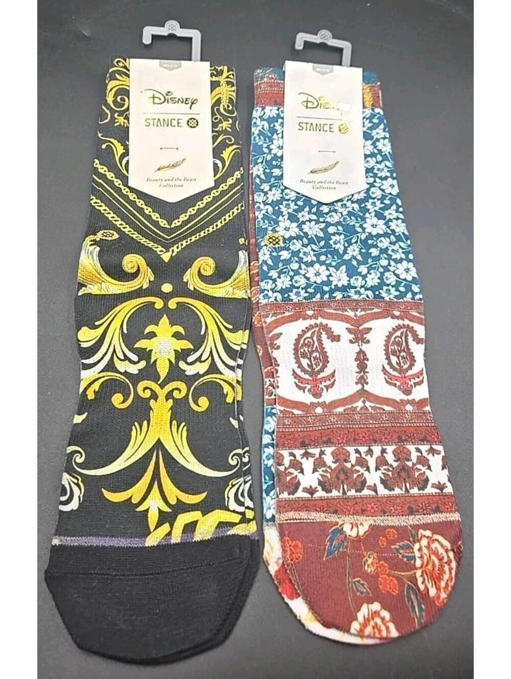 New Stance Disney Beauty And The Beast Belle Of The Ball Socks Size S Lot x2 NWT